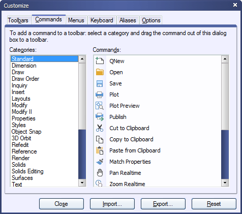 zwcad customize